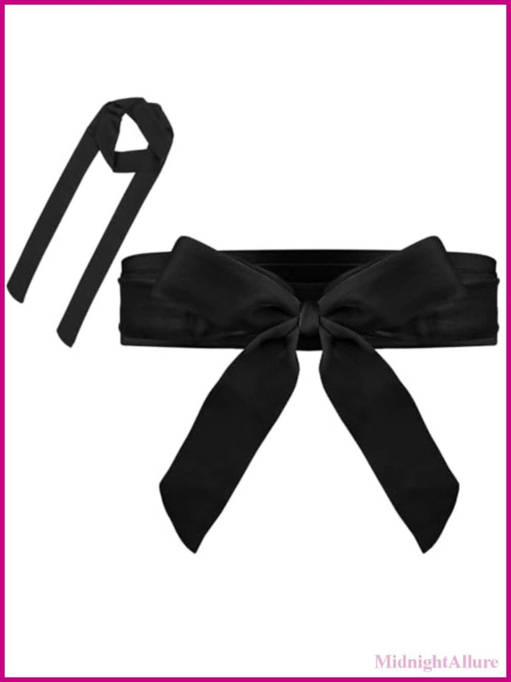 Satin Sash Belt Long Wide Waist Tie for Women Dress Bridal Bridesmaid Prom
